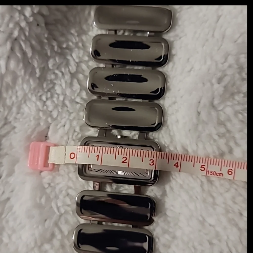 DKNY Solid Stainless Steel Rectangular Ingots Ladies Watch NY-3836 Needs Battery